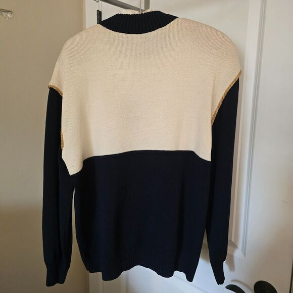 St John Collection by Marie Gray Sz Large Nautical Sweater - Picture 5 of 8